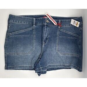 Unionbay Women’s Denim Shorts Size 17 Blue Wham Blue
